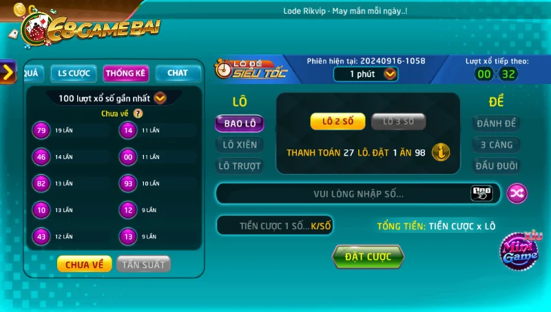 Khám phá về Keno 68 game bài