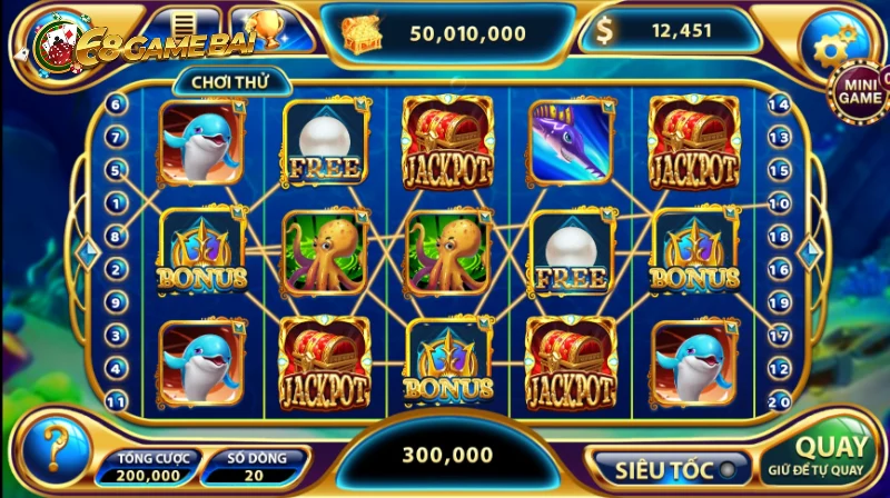 Hướng dẫn các bước tham chiến Thủy cung 68 game bài